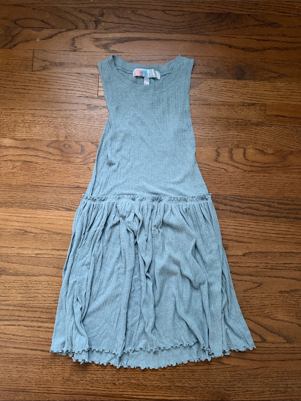 Free People Sky Blue Sleeveless Knit swim coverup